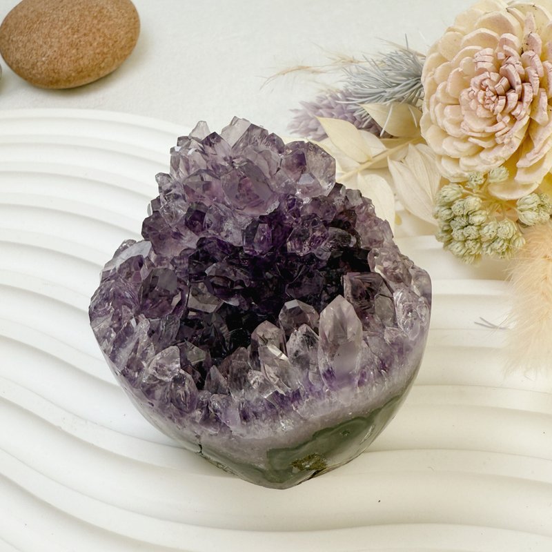 聚財聚氣/淨化磁場-原礦旺花紫晶鎮擺件 - 擺飾/家飾品 - 水晶 