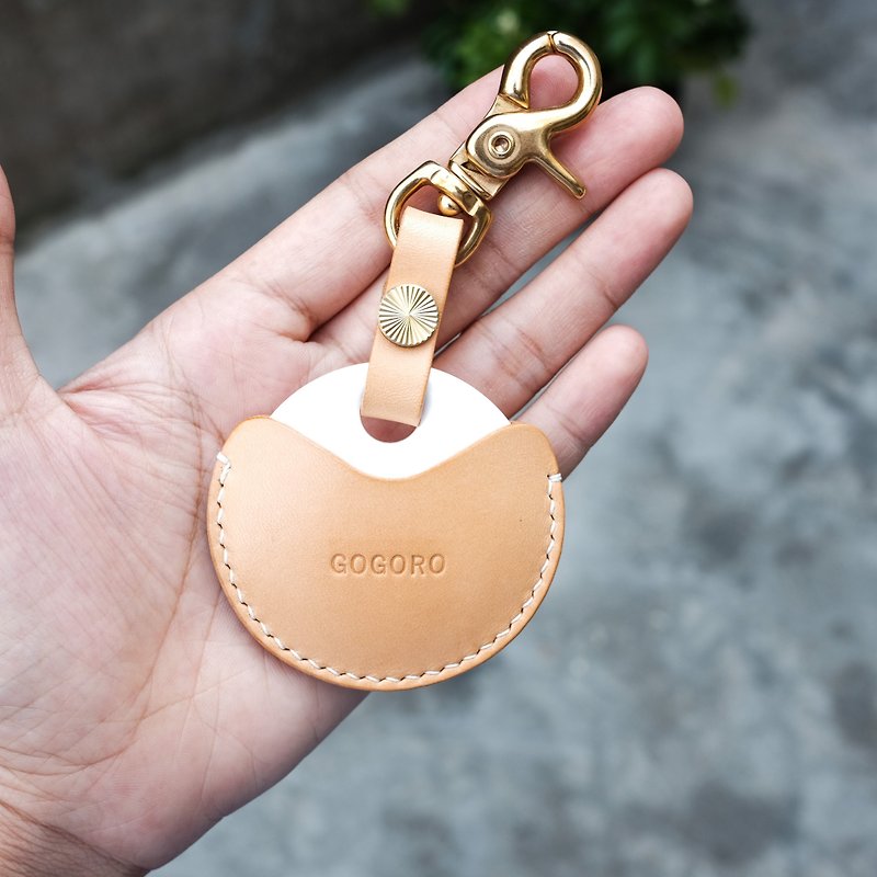 【吉.co】義大利 植鞣 原色buttero  gogoro GOGORO 鑰匙圈 鑰匙皮套 可印英文名字與數字