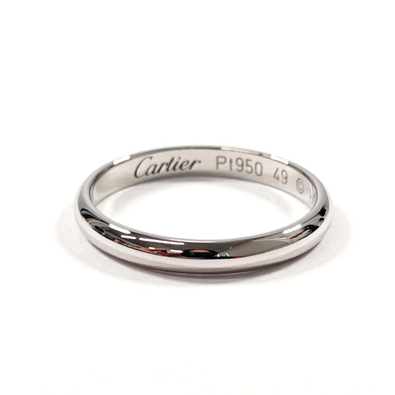 【日本直送 中古美品】9号 カルティエ CARTIER リング・指輪 1895 ウェディング リング Pt950プラチナ シルバー HQ6404 - 戒指 - 貴金屬 銀色
