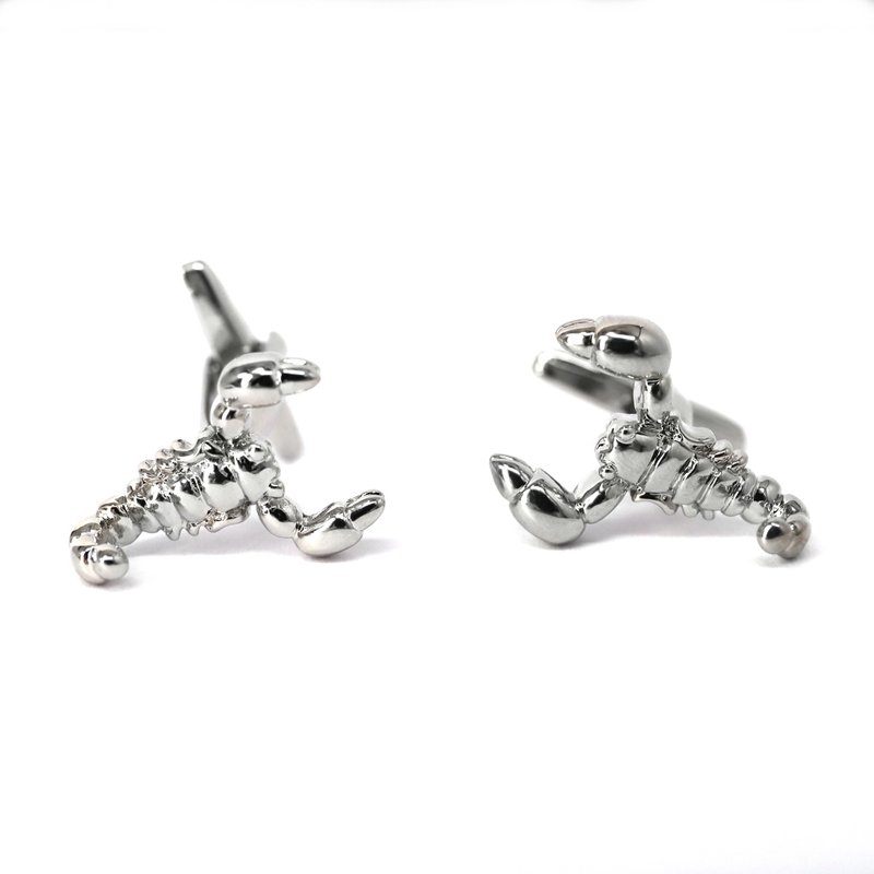 Lobster Cufflinks - Silver - กระดุมข้อมือ - โลหะ สีเงิน