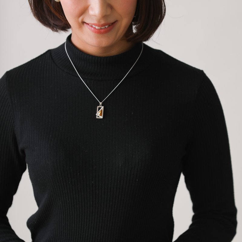 スペース 【Topaz】七宝焼のペンダント 純銀胎有線七宝 - 項鍊 - 其他材質 金色