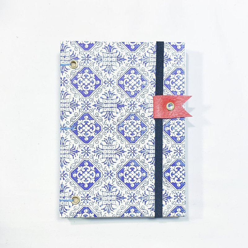 Blue Garden - A5 Handmade Journal Book - สมุดบันทึก/สมุดปฏิทิน - กระดาษ 