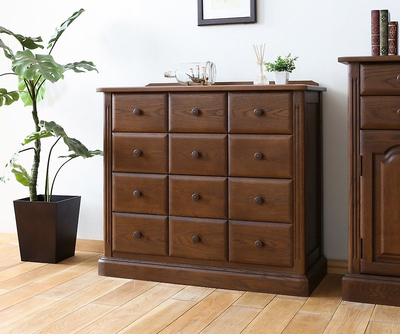 Asahikawa Furniture Yamamuro Furniture ESPOIR No.410 Living chest - Wardrobes & Shoe Cabinets - Wood Brown