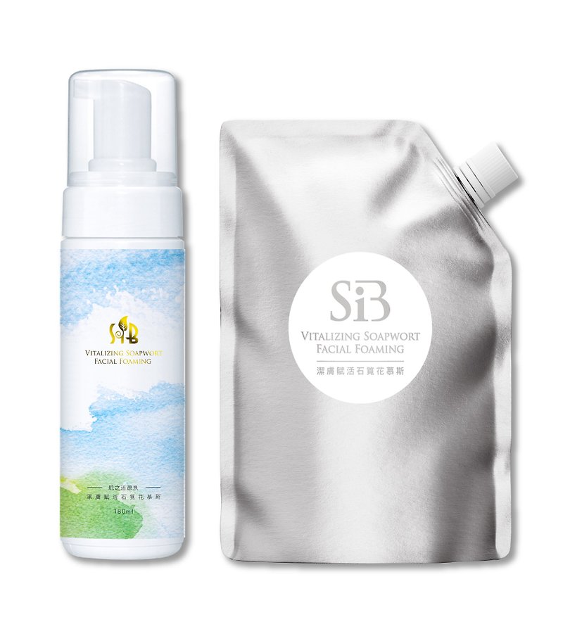 SiB Vitalizing Soapwort Facial Foaming - ผลิตภัณฑ์ทำความสะอาดหน้า - วัสดุอื่นๆ ขาว
