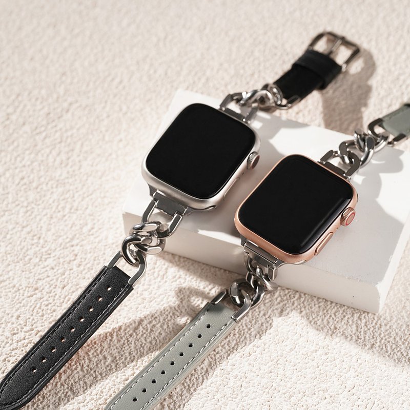 Apple watch - 真皮拼接單鏈蘋果錶帶 - 錶帶 - 真皮 