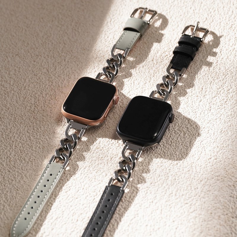 Apple watch - 真皮拼接單鏈蘋果錶帶 - 錶帶 - 真皮 
