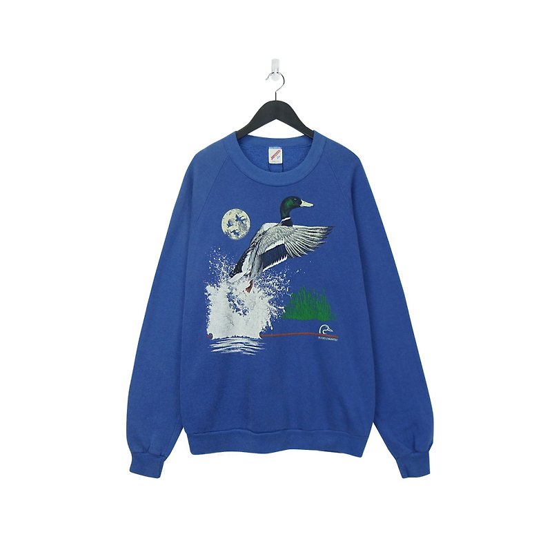 A‧PRANK :DOLLY :: Green Mallard Duck Vintage University T (T711061) - Men's T-Shirts & Tops - Cotton & Hemp Blue