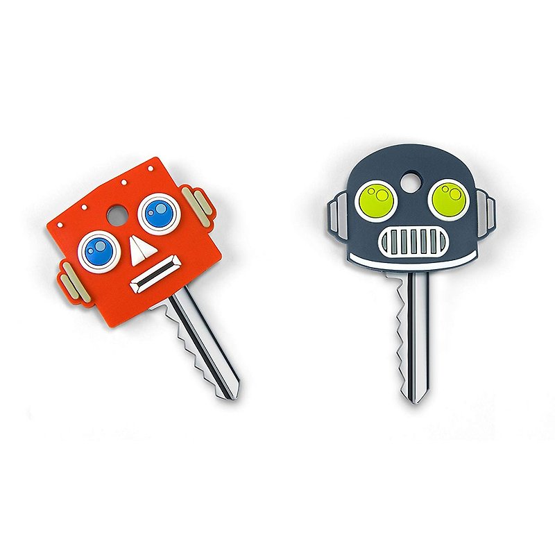 美國【Fred & Friends】 KEYS 機器人造型鑰匙外套 - 鑰匙圈/鎖匙扣 - 橡膠 