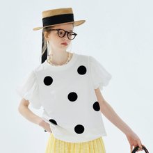イマココニ imakokoni ドットフリルTシャツ アイアムアイ ヒグチユウコ imakokoni | Pinkoi | Designer Brands