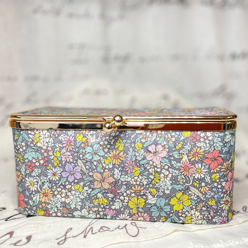 [Limited Product] Cat Garden Gold Jewelry Box European Style Cloth Box - Storage - Cotton & Hemp Multicolor