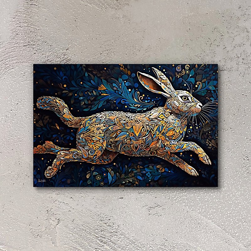 The Divine Rabbit Bringing Happiness - โปสเตอร์ - ไม้ 
