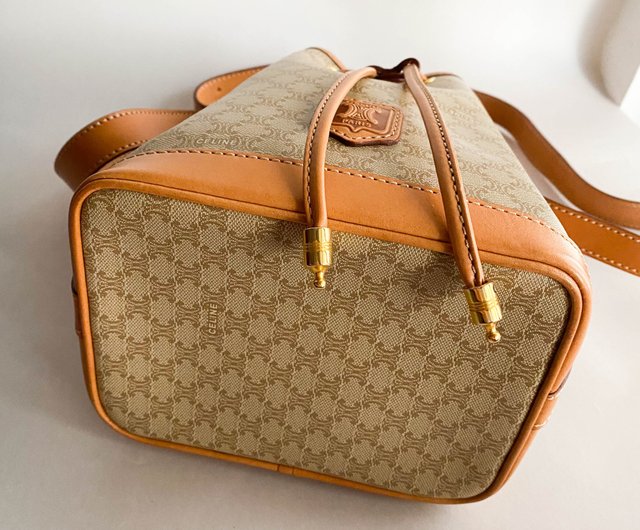Second hand bag Celine Celine bucket bag rope bag second hand bag girlfriend gift side backpack Shop Bag Surgeon Drawstring Bags Pinkoi