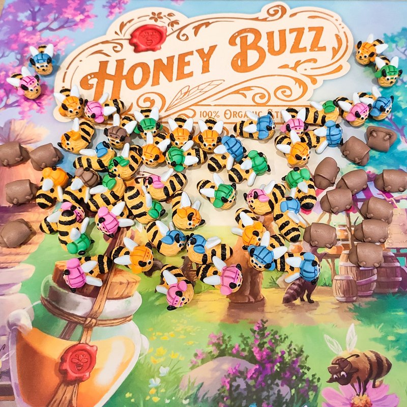 與 Honey Buzz 棋盤遊戲兼容的豪華資源代幣 - 桌遊/卡牌 - 其他材質 