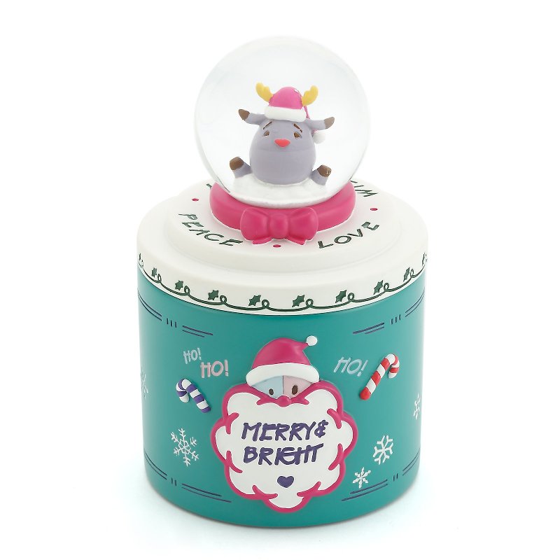 Christmas Surprise Happy Sheep Storage Box Crystal Ball Decoration Christmas Birthday Gift Exchange Healing - ของวางตกแต่ง - แก้ว 