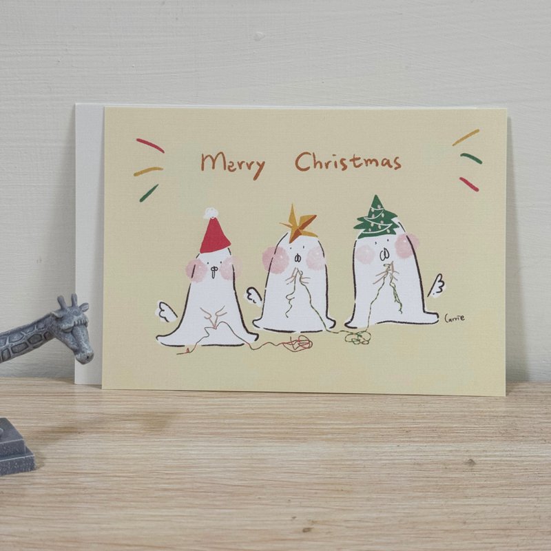 Tree's Xmas  / Carrie Xmas Card - การ์ด/โปสการ์ด - กระดาษ สีเหลือง