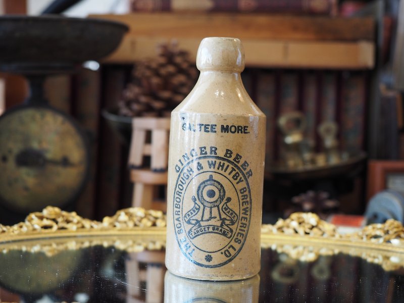 英國1900年初布里斯托的陶製薑汁啤酒罐 - 其他 - 陶 咖啡色