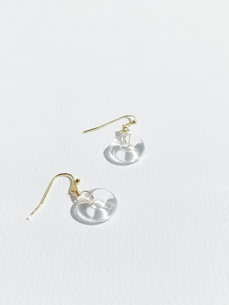 COSÍ earrings - 燈工燒製玻璃 耳環 - 耳環/耳夾/耳骨夾 - 玻璃 透明