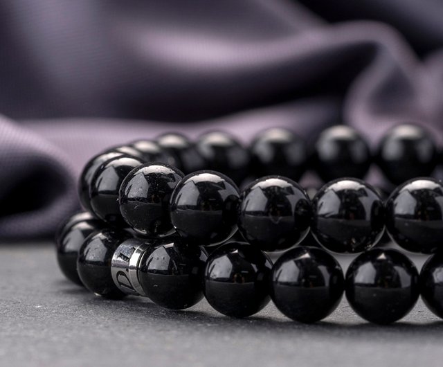 ブラックルチルクォーツ | 天然エネルギークリスタルブレスレット | 7