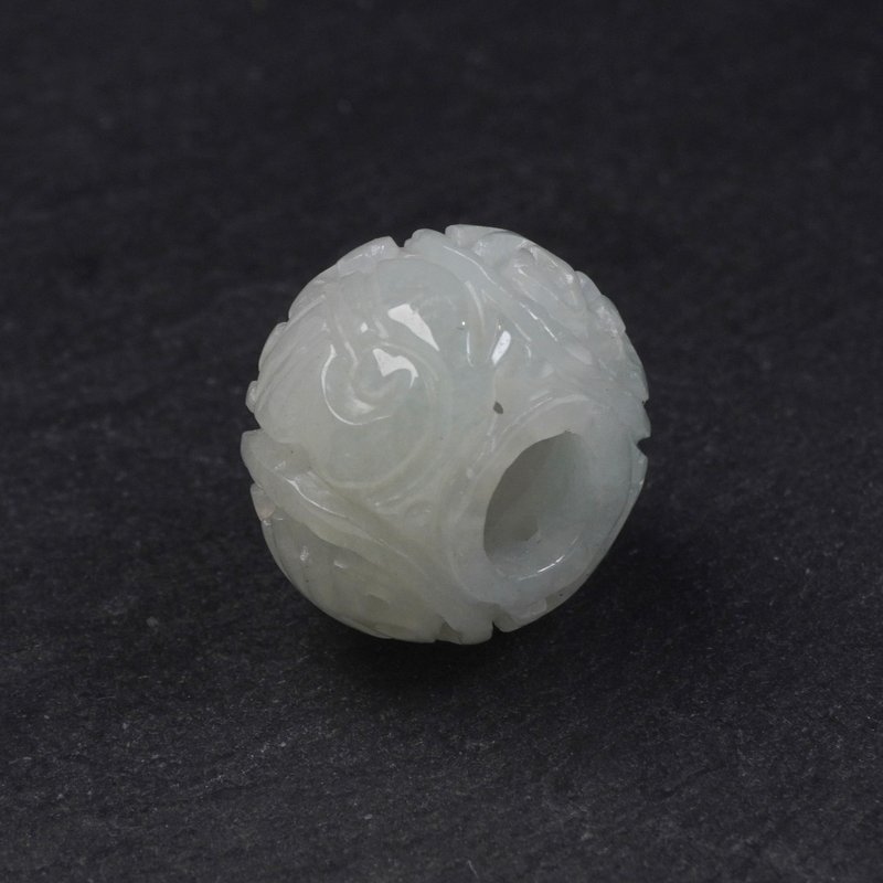 [Everything goes well] Carved Jade Passepartout | Natural Burmese Jade A-grade | Gifts - พวงกุญแจ - หยก สีใส