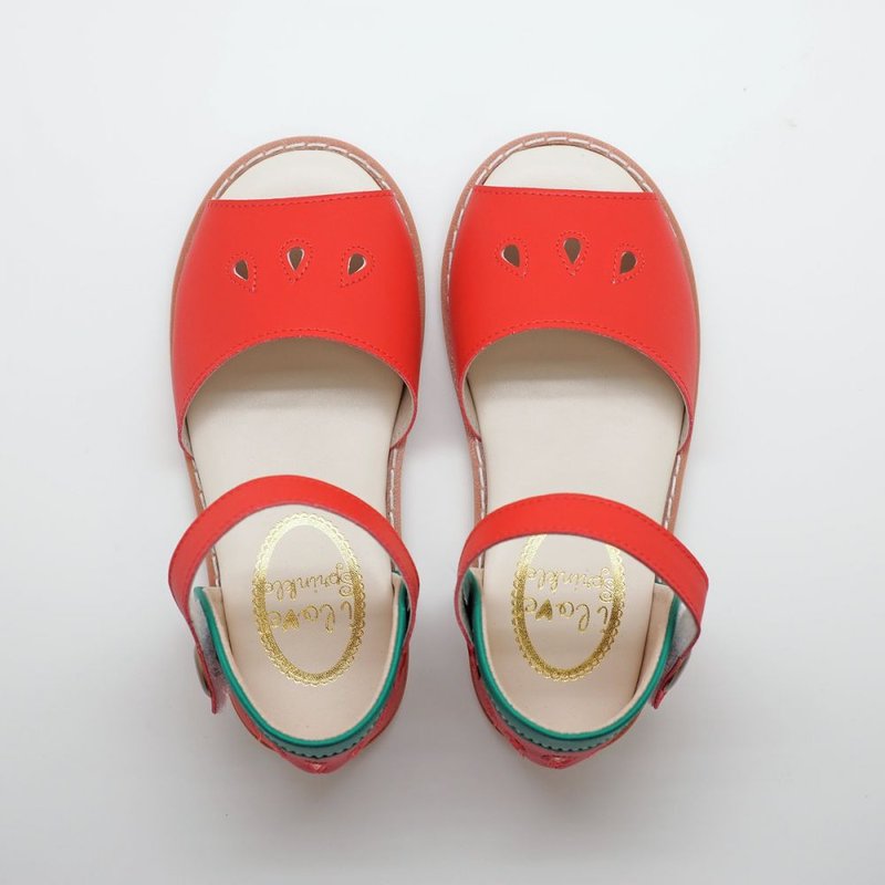 Bonita watermelon sandals - รองเท้าเด็ก - ไฟเบอร์อื่นๆ สีแดง