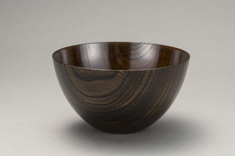 4.5 Japanese Zelkova -Tamayura BowlBlack - Bowls - Wood Black