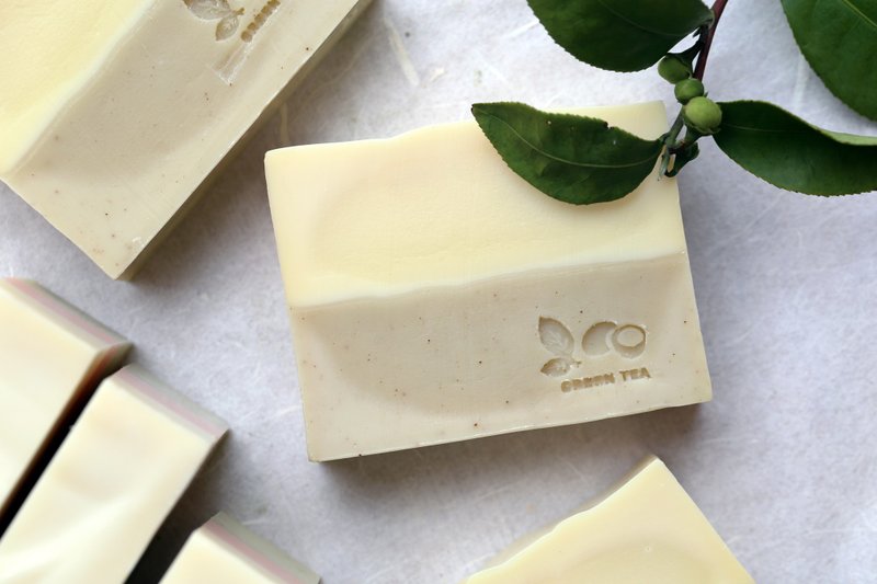 Shea Butter Green Tea Soap - สบู่ - พืช/ดอกไม้ สึชมพู