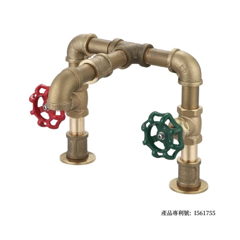 【人水良品衛浴】工業風積木冷熱混合栓34-130 專利產品 台灣製造 - 衛浴用品/浴室收納 - 銅/黃銅 金色