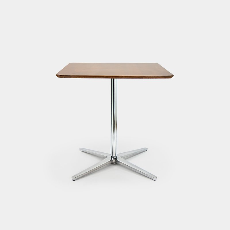 MOJO solid wood square dining table | aluminum alloy four-star base | commercial space - โต๊ะอาหาร - ไม้ หลากหลายสี