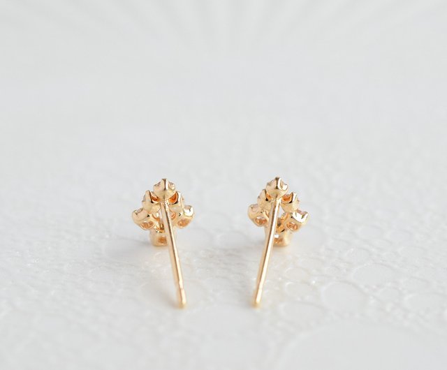 K18 diamond earrings - Shop JEWELRY and PEARL FUKUDA Earrings