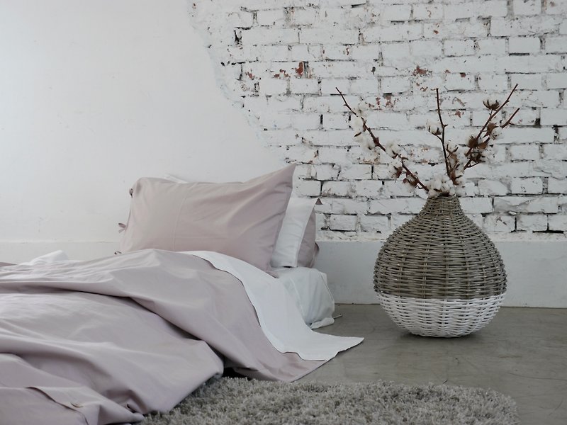 Rose-coloured you rosy you (rose quartz pink) to increase organic cotton quilt Double - Bedding - Cotton & Hemp Pink