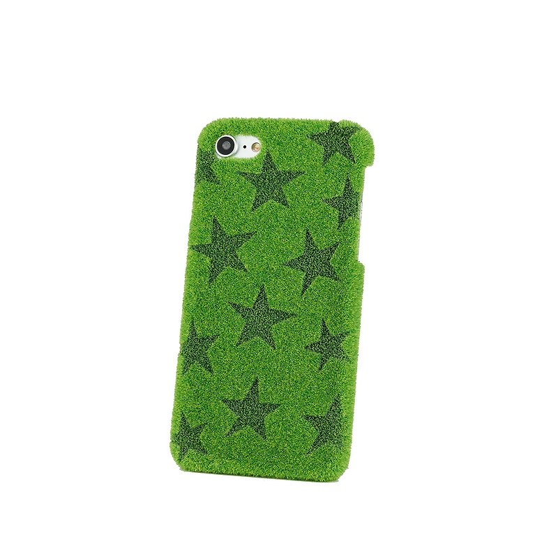 [iPhone 7] ShibaCAL 草地星星 iPhone7 專用手機殼 - 手機殼/手機套 - 其他材質 綠色