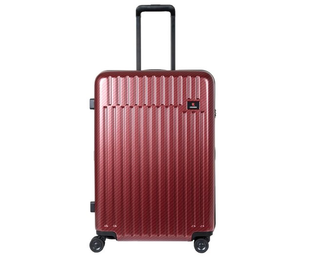 CROWN Anti theft zipper 26 inch suitcase carbon fiber pattern red Shop crownluggage tw Luggage Luggage Covers Pinkoi