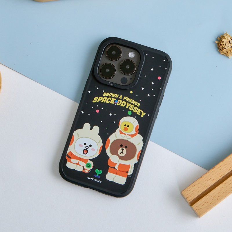 LINE FRIENDS Classic-Space Bud Canyon Powerful MagSafe iPhone Case - เคส/ซองมือถือ - ซิลิคอน หลากหลายสี