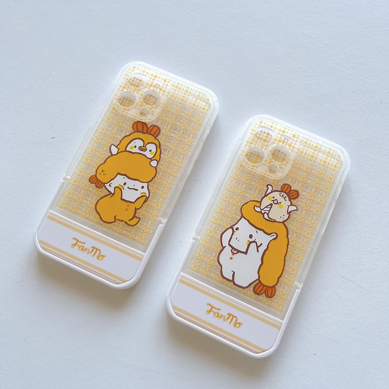 Fried Shrimp Buddies/ Standable iPhone Case - Phone Cases - Other Materials Transparent