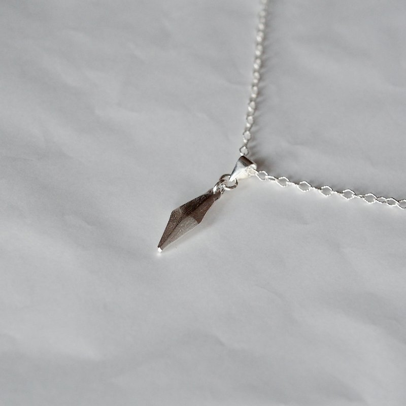 999 sterling silver [Brave Stone] handmade necklace pendant - สร้อยคอ - เงินแท้ สีเงิน