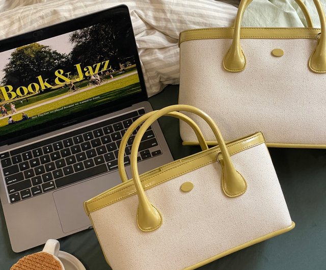 Korea The Ally | Amy bag 에이미백| Canvas texture bag (with