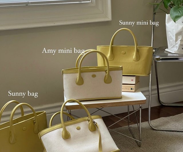 Korea The Ally | Amy bag 에이미백| Canvas texture bag (with
