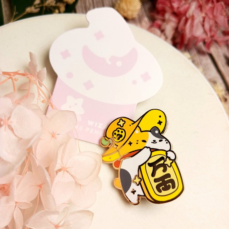 Fortune Wizard Cat Series Pin - เข็มกลัด - โลหะ 