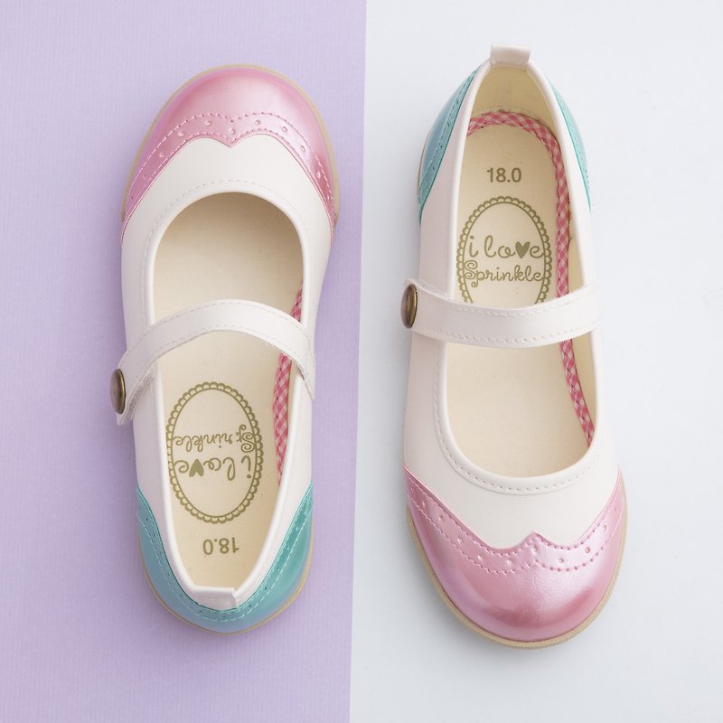 Fay unicorn pink color Oxford doll shoes - รองเท้าเด็ก - ไฟเบอร์อื่นๆ สึชมพู