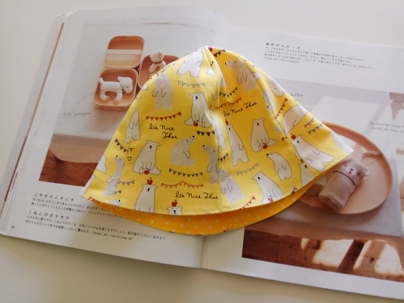 < Material Pack > Polar Bear Baby Hat Kit (cloth has been cut, just sew) - เย็บปัก/ถักทอ/ใยขนแกะ - ผ้าฝ้าย/ผ้าลินิน หลากหลายสี