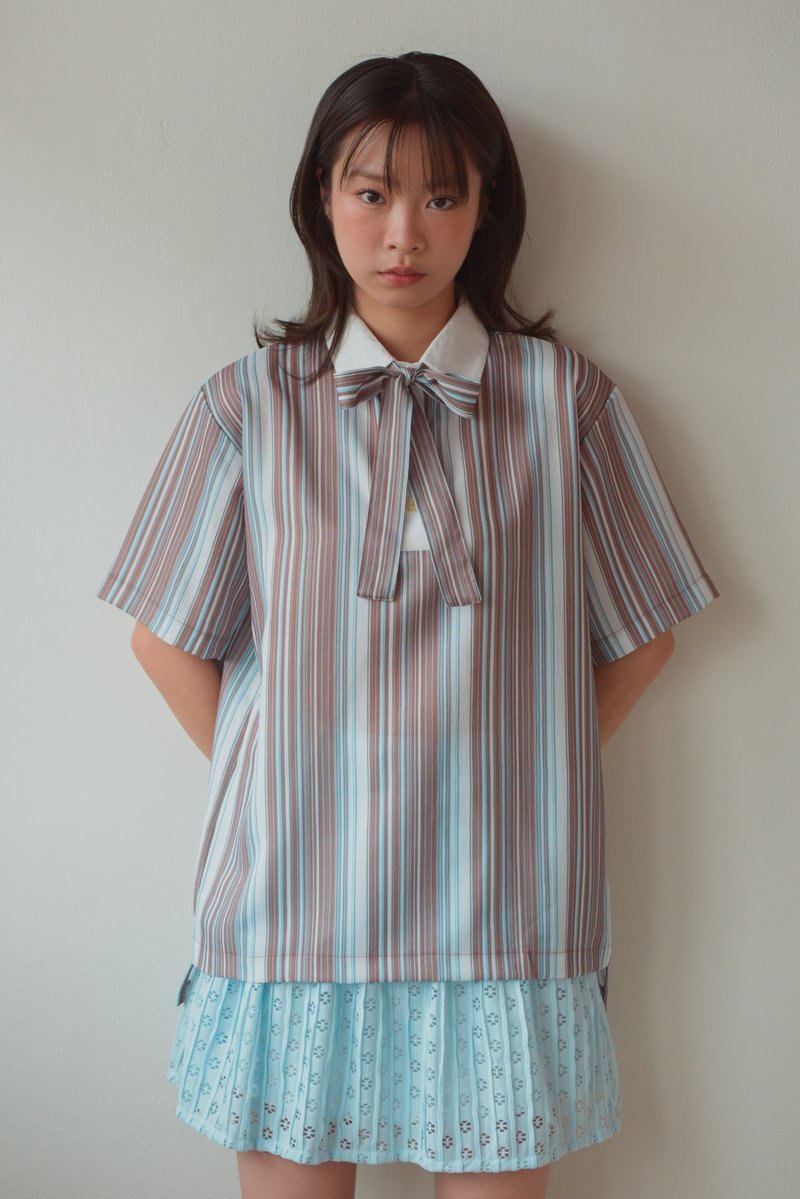 Kara shirt - 帽T/大學T - 棉．麻 