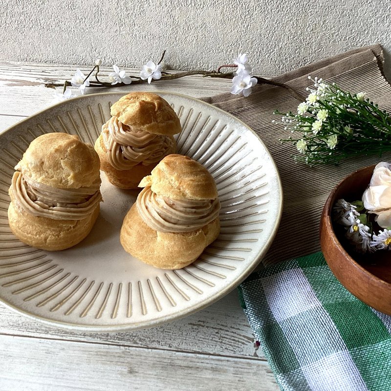 Xiaobing hazelnut cream custard puffs 6 pieces - Cake & Desserts - Fresh Ingredients Orange