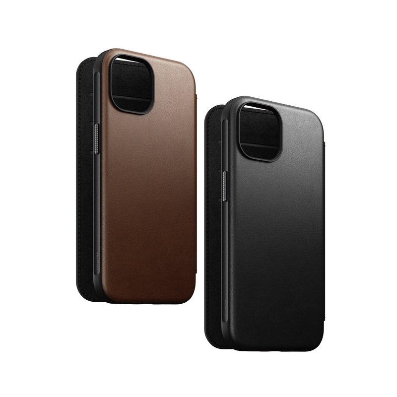 美國NOMAD 嚴選Classic皮革保護套-iPhone 15 Plus (6.7) - 手機殼/手機套 - 真皮 黑色