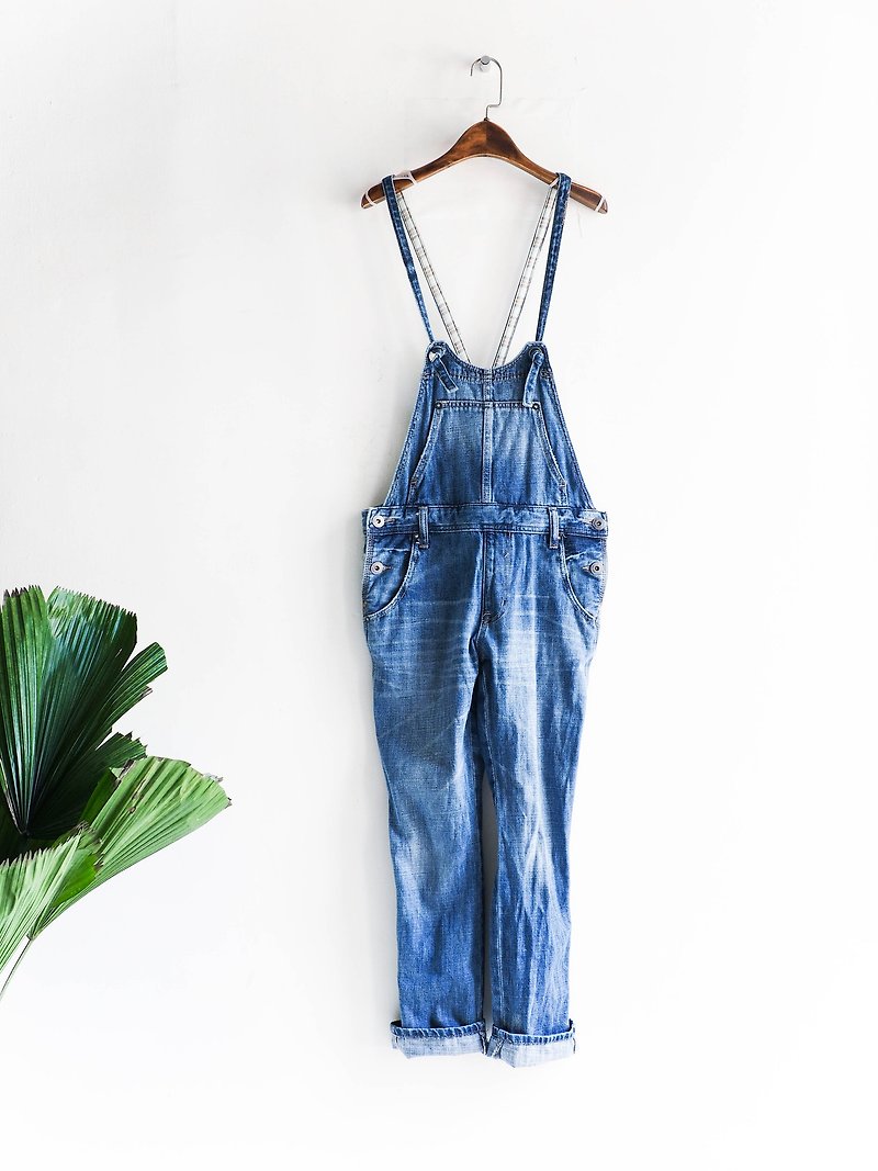 River water mountain - Saga love day blue ocean superfluous tannins harness trousers pound neutral Japan overalls oversize vintage - Overalls & Jumpsuits - Cotton & Hemp Blue
