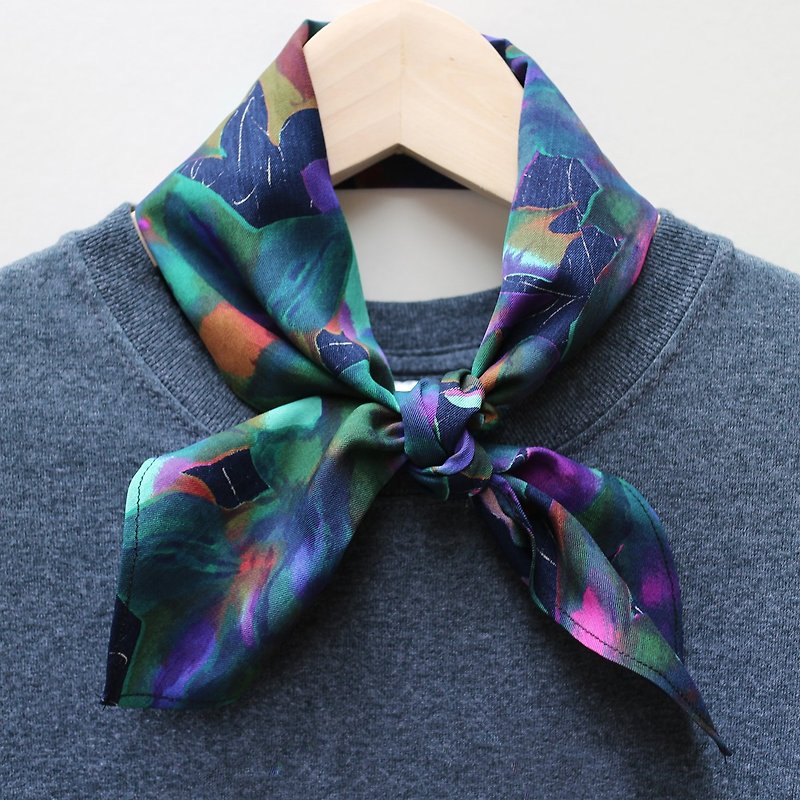JOJA │ Japan old cloth system handmade long scarf / scarf / hair band / hand belt - Scarves - Cotton & Hemp Multicolor