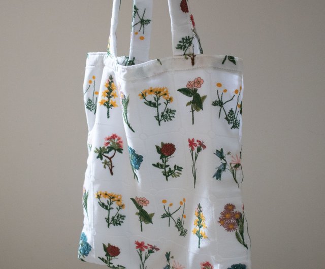 花と楽器プリント ハンドバッグ ミニチュア クラフトバンドのバスケット 桜 置物 季節飾り LED