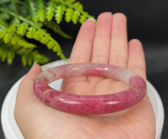 い出のひと時に、とびきりのおしゃれを！ Sakura Natural Rhodonite setomastudio Shop - 56MM Bangle ブレスレット・バングル