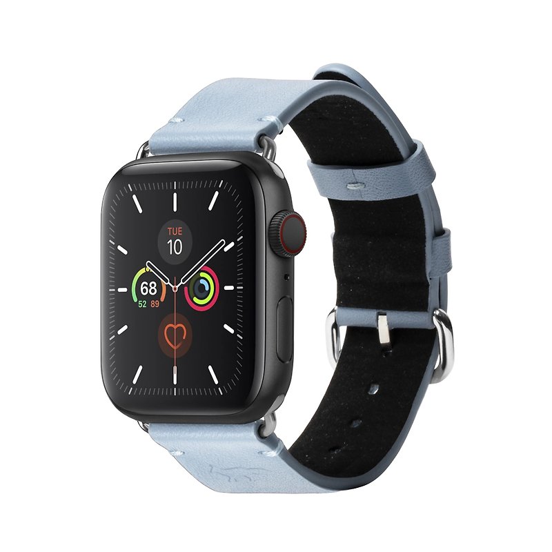 Genuine Leather Watchbands Blue - Native Union | Maison Kitsuné Collaboration Apple Watch Leather Strap
