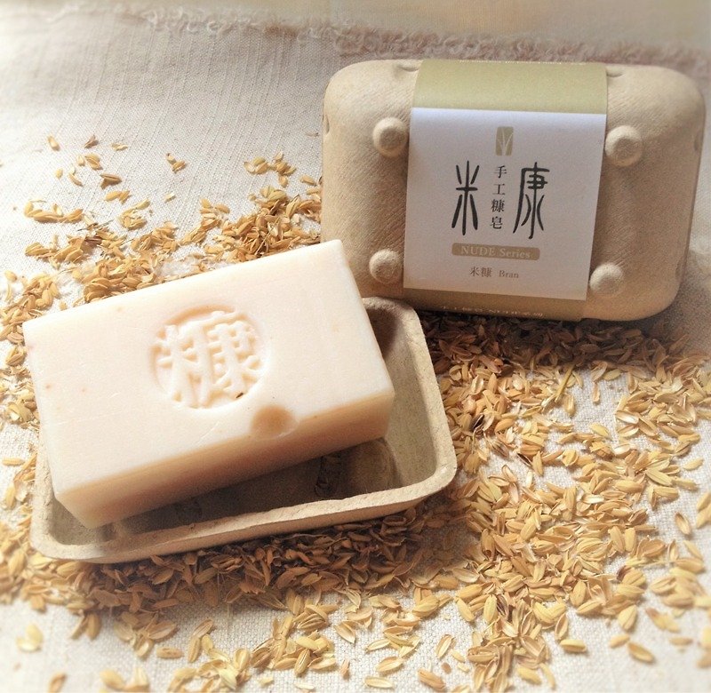 {} NUDE hand-made soap series bran rice bran extraction Bran Original - Soap - Other Materials White