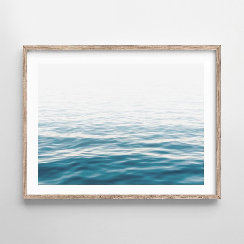 Ocean Wave Print #7 畫 佈置 擺飾 臥室 浴室 餐廳 咖啡廳 - 壁貼/牆壁裝飾 - 紙 